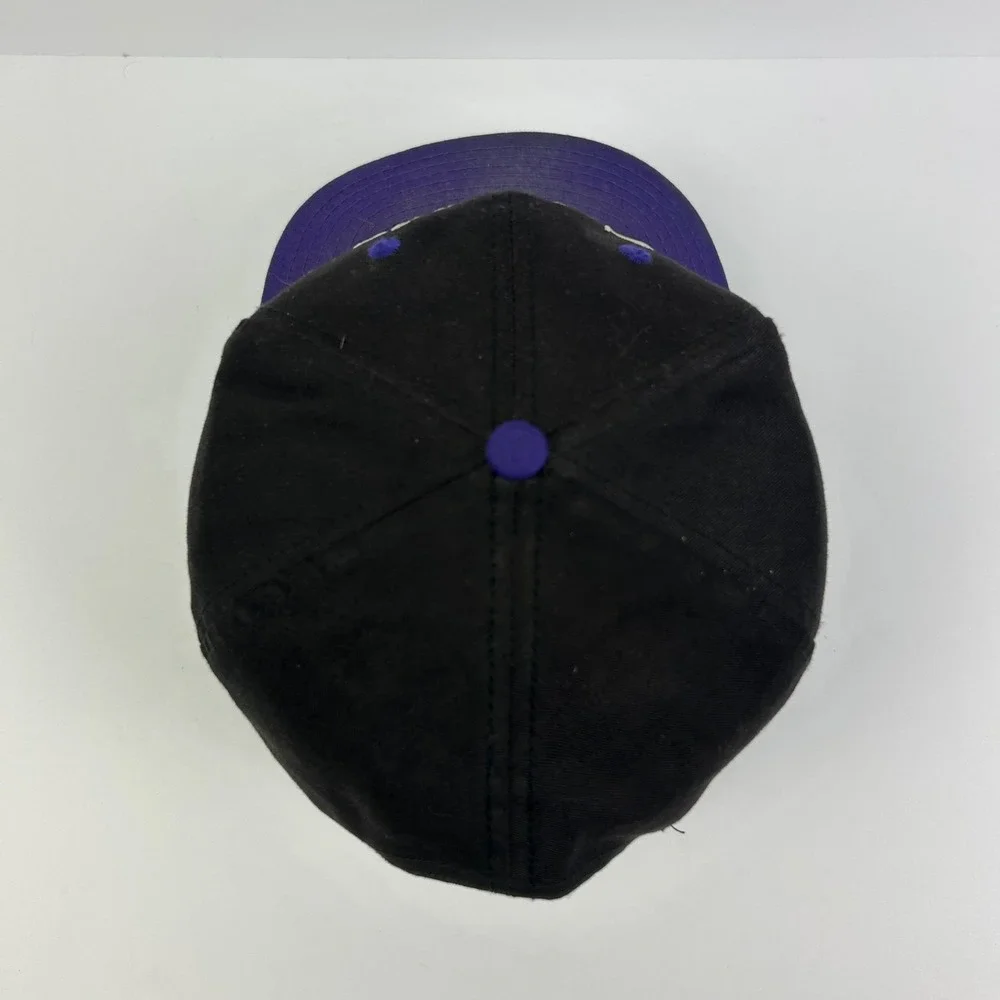 Vintage 90s Colorado Rockies Hat Cap Snap Back Adjustable Black MLB Baseball Men